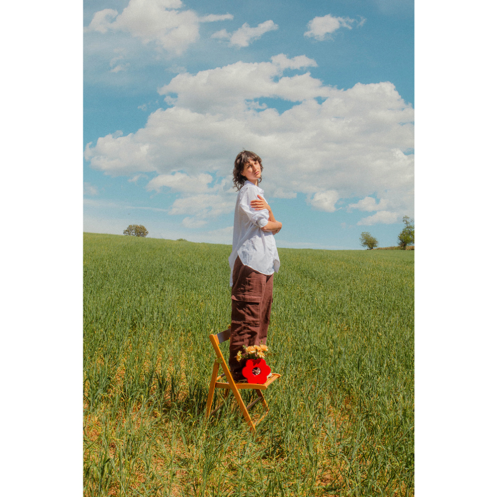 Ваза для цветов daisy, 20 см, красная