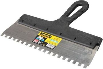 Шпатель STAYER PROF. зубчатый, 300мм, зуб 8*8мм