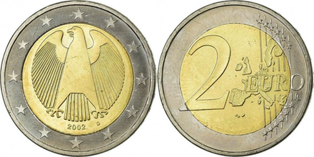 Германия 2 евро, 2002-2006 XF