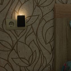 DTL-320 Прямоугольник-Black-Sensor Светильник-ночник. С фотосенсором день-ночь. Черный. ТМ Uniel