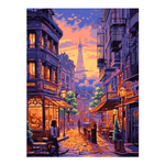 Картина по номерам 28,5*38см "Вечерний город" (Lori)