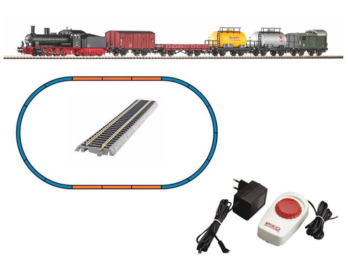 Стартовый набор "Паровоз G7 + 5 грузовых вагонов, DR" (PIKO 57123)