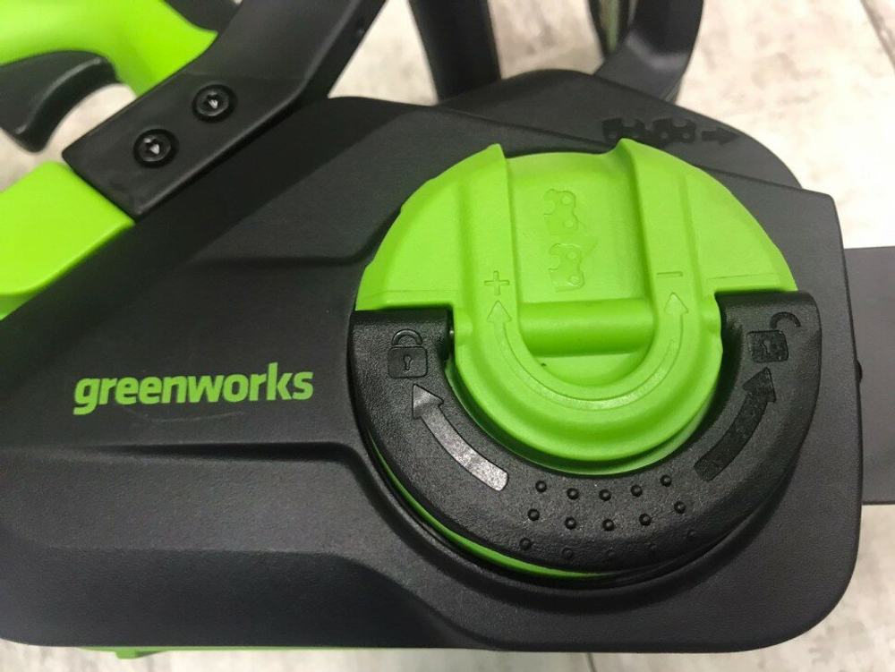 Цепная пила аккумуляторная GREENWORKS GD24CS30 24В,3/8-1,1-45,30см,б/щ,без АКБ и ЗУ (2007007)