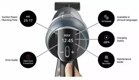 Пылесос Samsung BESPOKE Jet Complete Misty White