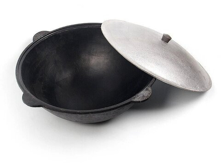 Казан узбекский с крышкой 12л