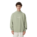 Толстовка Fear of God Essentials SS22 Relaxed Mockneck Seafoam Logo, FOG-SS22-155