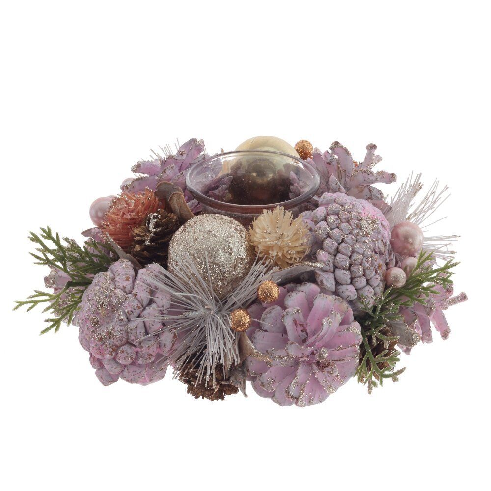 GAEM Подсвечник "Новогодняя композиция", L18 W18 H9 см