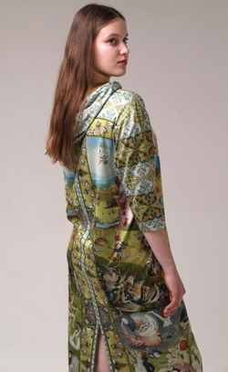 Платье "Сад земных наслаждений", по мотивам триптиха Иеронима Босха