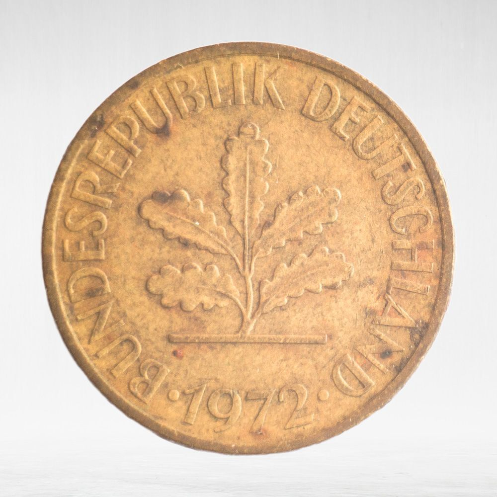 Germany, 10 Pfennigs, 1972, (Munich Mint - "D"), VF