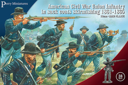 ACW120 American Civil War Union Infantry in sack coats Skirmishing 1861-65 2