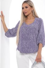 Блуза Флоренция синяя Б10071 LT Collection