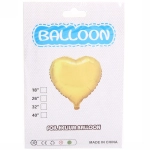 Шар фольгированный 45 см “Сердце” (золотой)