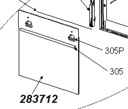 Внешнее стекло двери духовки GORENJE