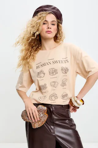 Футболка с принтом 