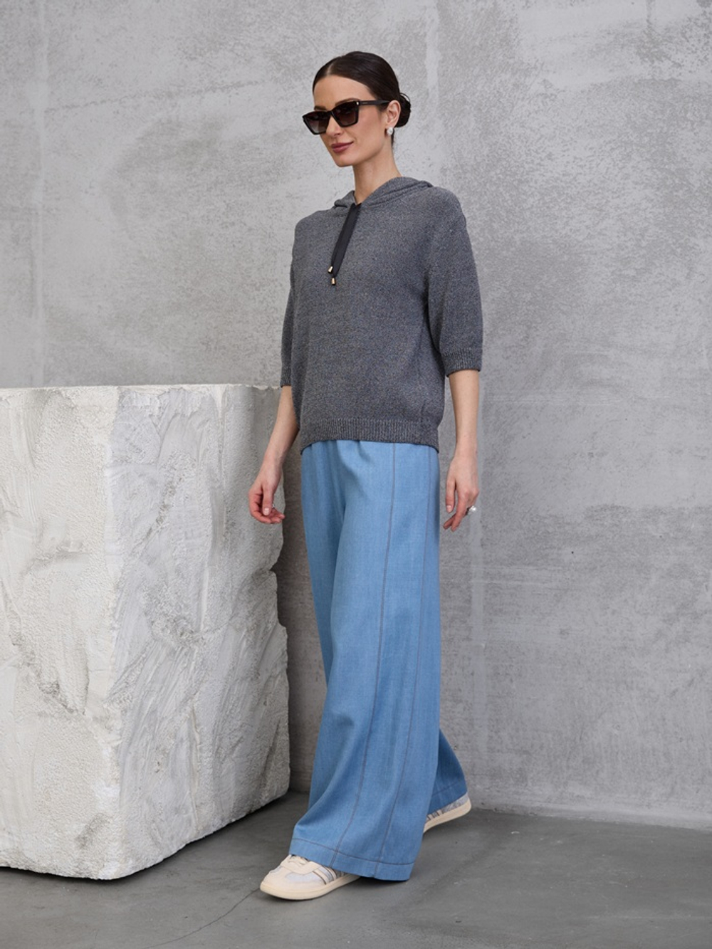 Джемпер с капюшоном 2694 TINONA