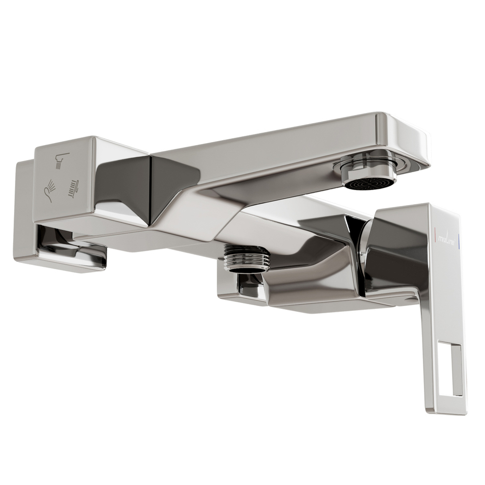 Душевая система 35к ML2409 излив лейка 3 позиции +лейка "Тропический душ" ХРОМ