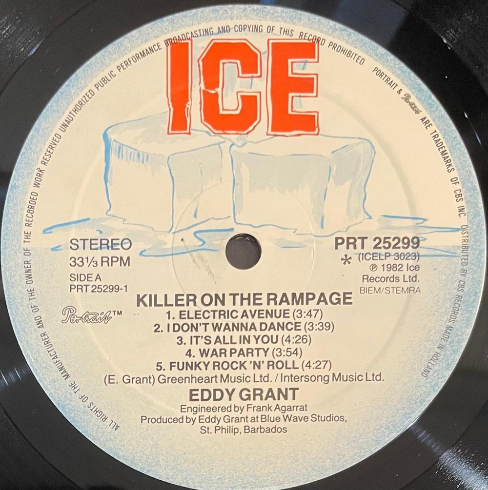 Eddy Grant - Killer On The Rampage (Голландия 1982г.)