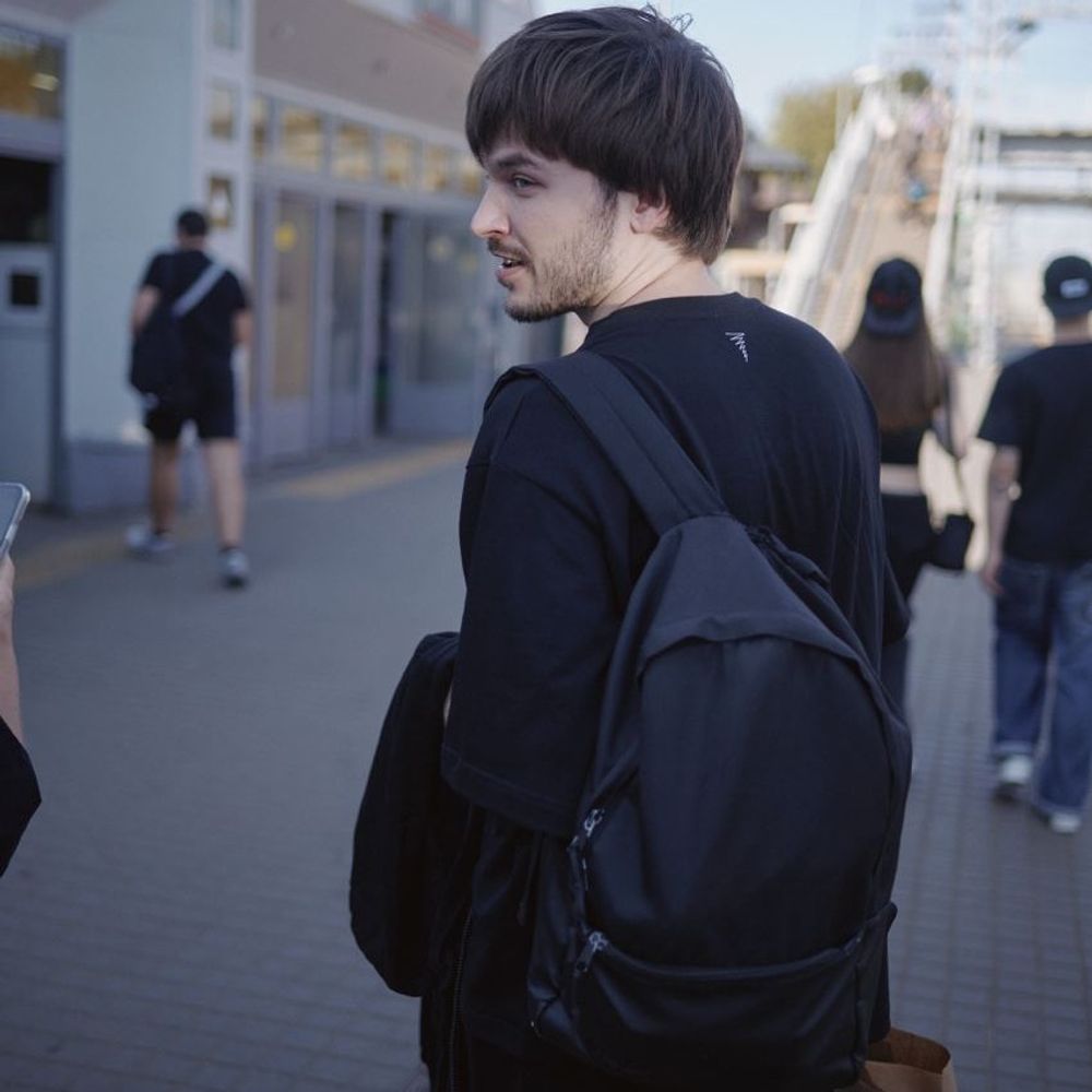 Футболка Смерч Оверсайз Принт #7 черная