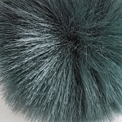 Помпон из искусственного меха "Малахит" d=7 см