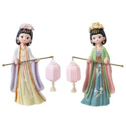 GAEM Фигурка декоративная "Гейша" (подсветка, 3xLR41) , L15 W9 H21 см, 2в.