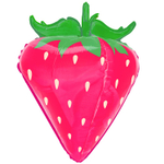 Шар Фольгированный Клубника объемная розовая (Розовый)