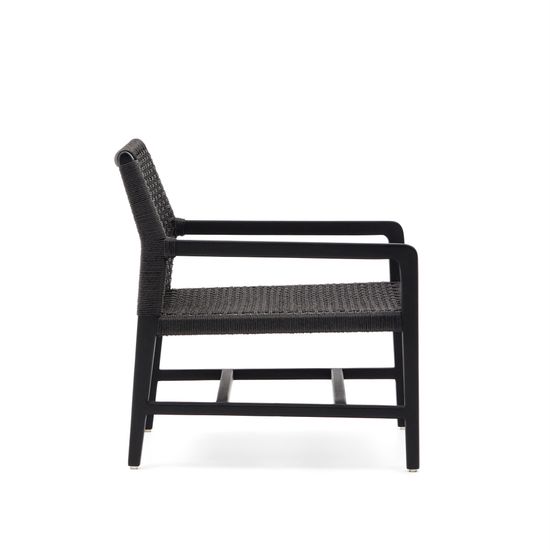 Sabolla Кресло из массива тикового дерева черного цвета La Forma Испания 