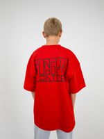 Футболка оверсайз с печатью "ТОМАТ"