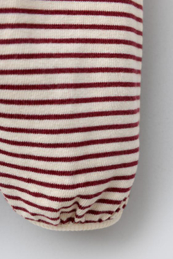 ZARA БРЮКИ-ДЖОГГЕРЫ В ПОЛОСКУ, ЭКРЮ/КРАСНЫЙ