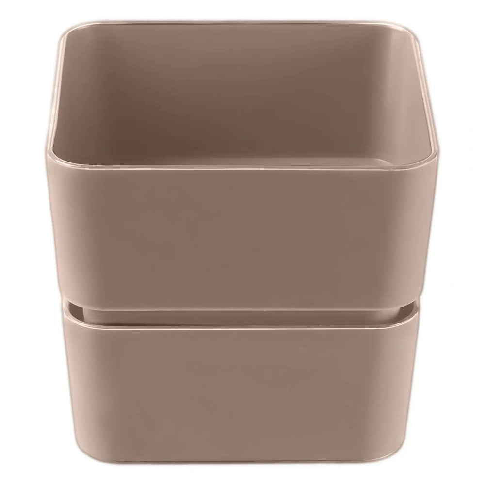 Кашпо для цветов пластиковое 0,45л «Фиори» Мокачино