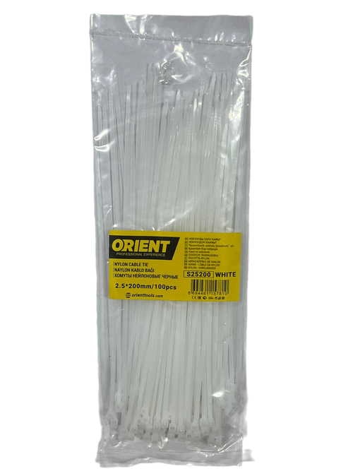 ХОМУТ НЕЙЛОНОВЫЙ 2,5Х200 ORIENT S25200