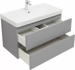 Тумба с раковиной Aquanet Вега 2.0 337962/323883 90 мисти грин