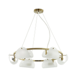 6571/6 NEOCLASSI LN26 193 медный/белый/металл/стекло Люстра E14 6*60W 220V FIORO