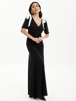 Платье длинное вечернее с бантами