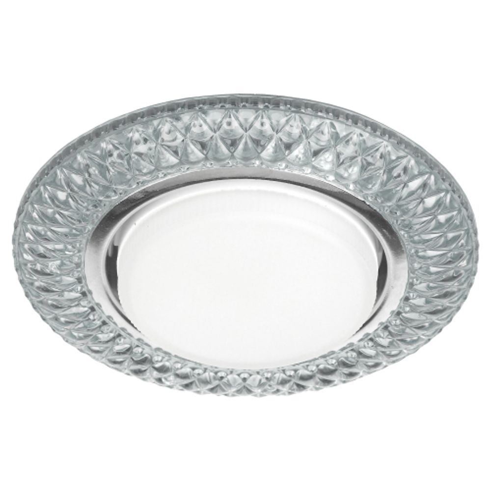 DK LD23 SL/WH Светильник ЭРА декор cо светодиодной подсветкой Gx53, прозрачный