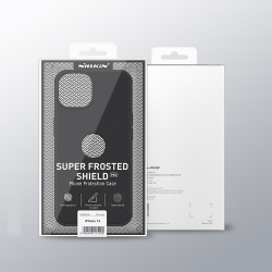 Усиленный чехол с вырезом под лого от Nillkin для iPhone 14 и 13, серия Super Frosted Shield Pro