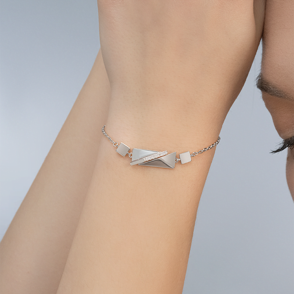 Браслет из белого золота c фианитами Артикул: 05-0768-00-401-1120