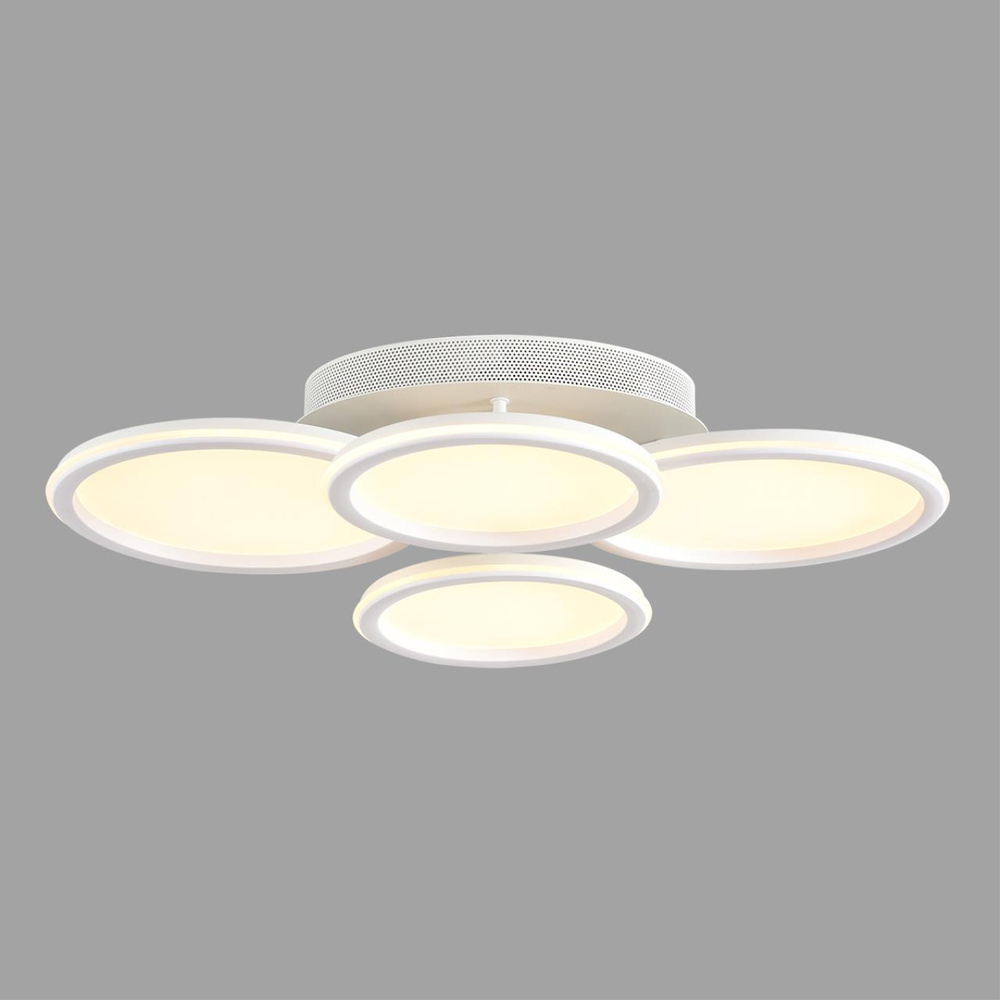 8380/95CL LEDIO LN белый, металл/акрил Умная люстра потолочная с ПДУ и голосовым управлением LED 95W 3000-6500К 220V ALIS SMART