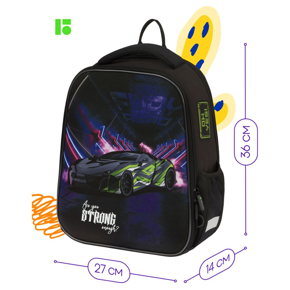 Ранец Berlingo Expert Mini Fury road 36х27х14см, 2 отд., анатомическая спинка, с мешком д/обуви