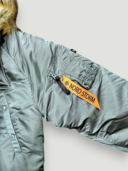 Куртка Аляска N-3B Husky II Nord Storm (оливковый - olive/orange)