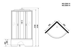 Душевая кабина Niagara NG-2508-14