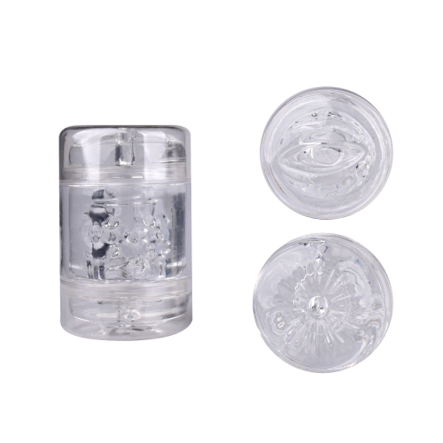 Мастурбатор Erokay Joy Cup – двусторонний, прозрачный, 11,2 см