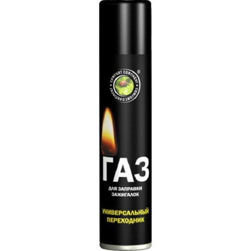 (Сибиар) ГАЗ для заправки зажигалок (continent comfort), универсальный переходник 260 см3 /24