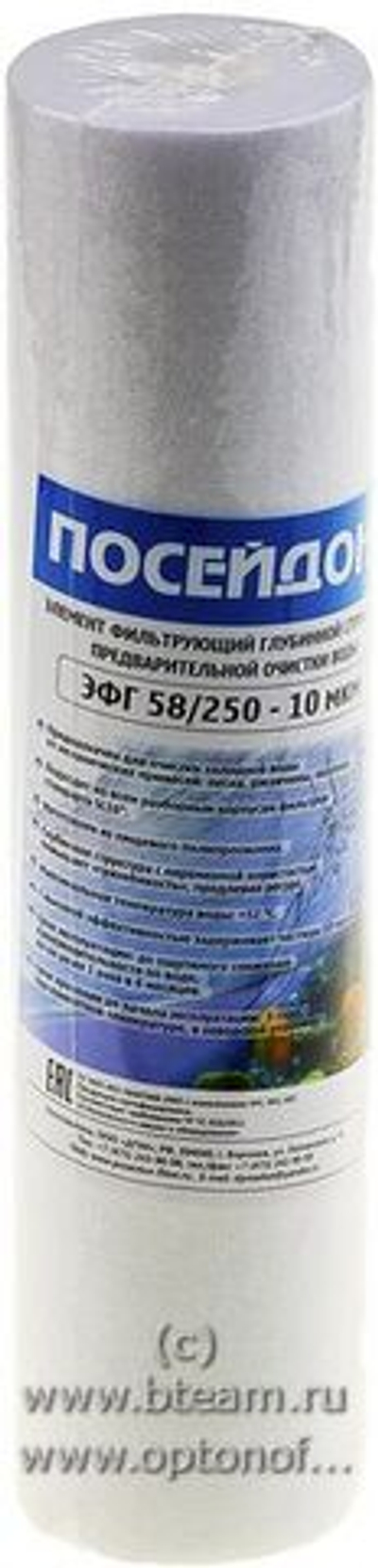Картридж Посейдон ЭФГ 58/250-10мкм SL10