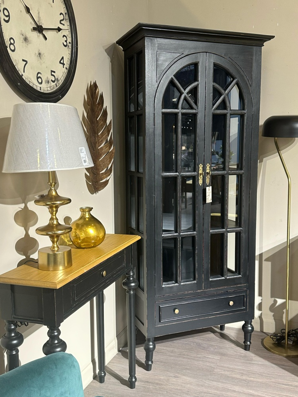 Шкаф-витрина "Legend" 80х40х185см Массив дуба