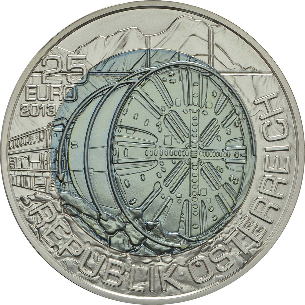 АВСТРИЯ, 2013, 25 ЕВРО [БИМЕТАЛЛ: СЕРЕБРО + НИОБИЙ]