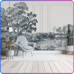 Фотообои на стену Деревья 400х270 см Luxury Walls AM38704B