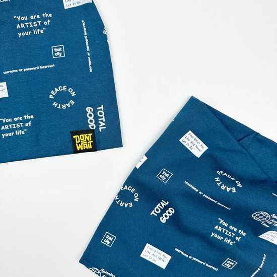 Комплект двухслойный (плотный), Стальной синий