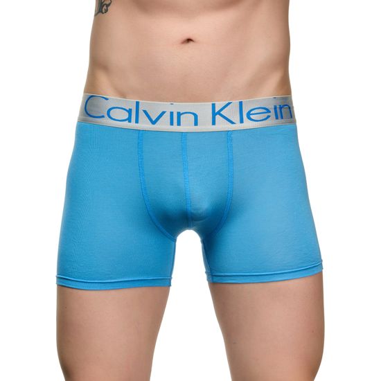Мужские трусы боксеры голубые Calvin Klein