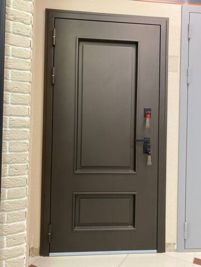 Металлическая дверь VenMar «Самури-2 Термо Тобакко/белый софт»