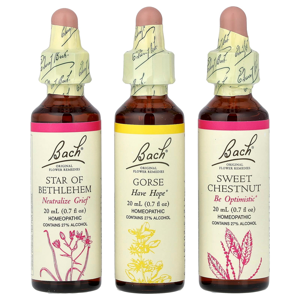 Bach, Hope & Joy Comfort Kit, 3 пипетки, по 20 мл (0,7 жидк. унц.)